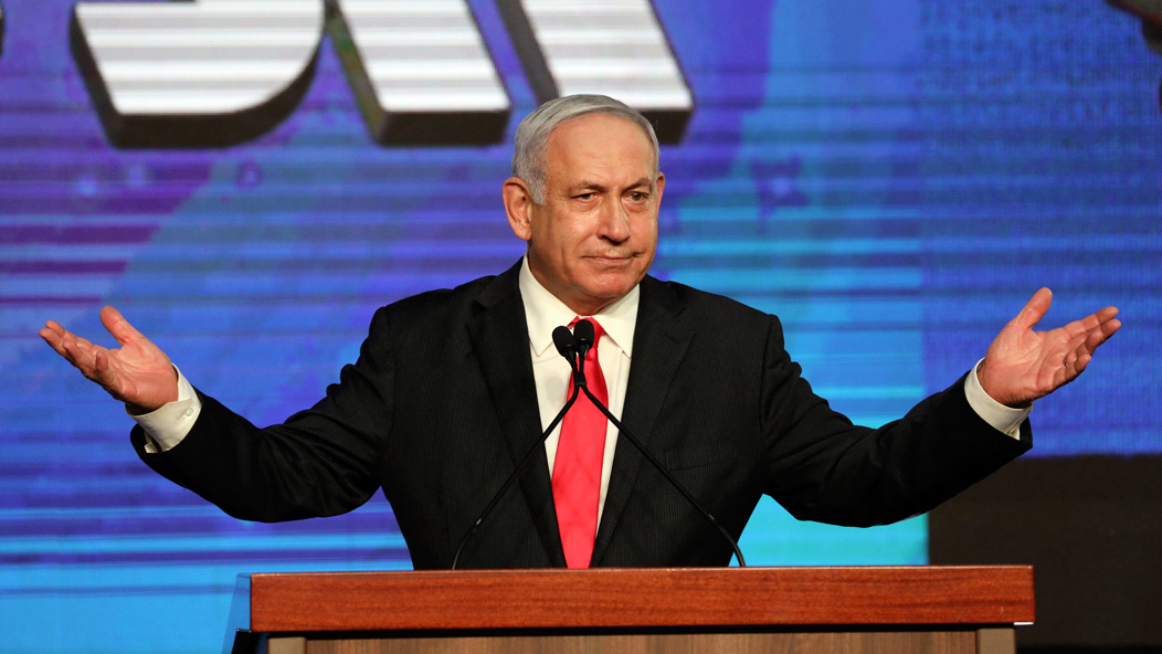 בנימין נתניהו בליל הבחירות 2021