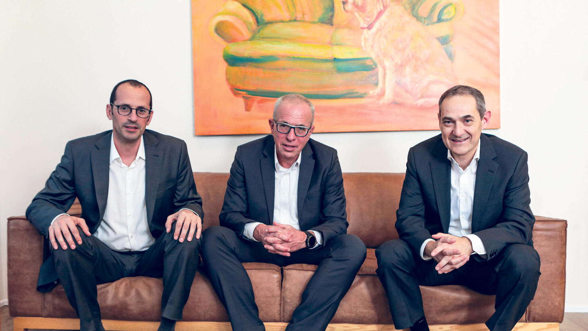 מימין: גיל דויטש רוני בירם ו נבות בר מייסדי קרן קיסטון