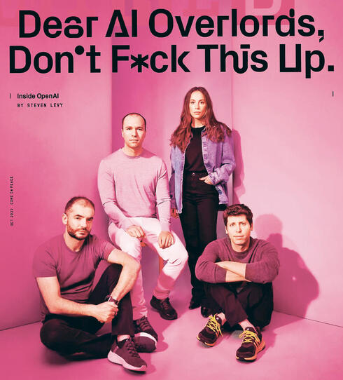 OpenAI leadership on cover of Wired in 2023 OpenAI leadership on cover of Wired in 2023