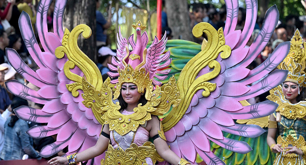 צילום: AFP/ Sonny Tumbelaka פוטו פסטיבלים פסטיבל Art Festival מצעד