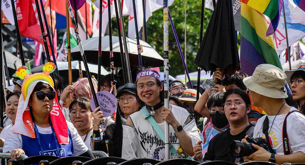 צילום: AFP/ Anthony Wallace פוטו פסטיבלים Seoul Queer Culture Festival